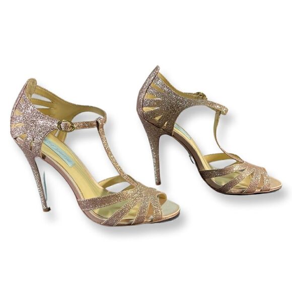 Betsey Johnson - Blue Bottom Champagne Heels - Picture 5 of 9